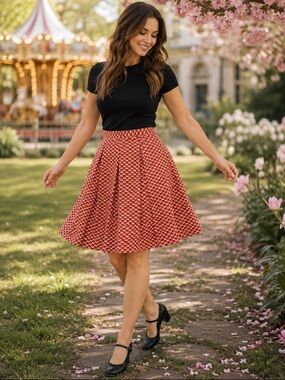 The Limited All Over Fox Print Skirt